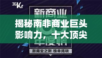 揭秘南非商业巨头影响力，十大顶尖商人榜单揭晓！