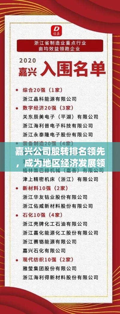 嘉兴公司股转排名领先，成为地区经济发展领头羊