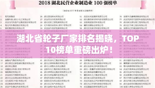 湖北省轮子厂家排名揭晓，TOP 10榜单重磅出炉！
