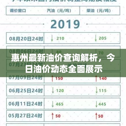 惠州最新油价查询解析，今日油价动态全面展示